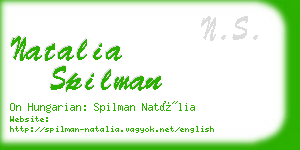 natalia spilman business card